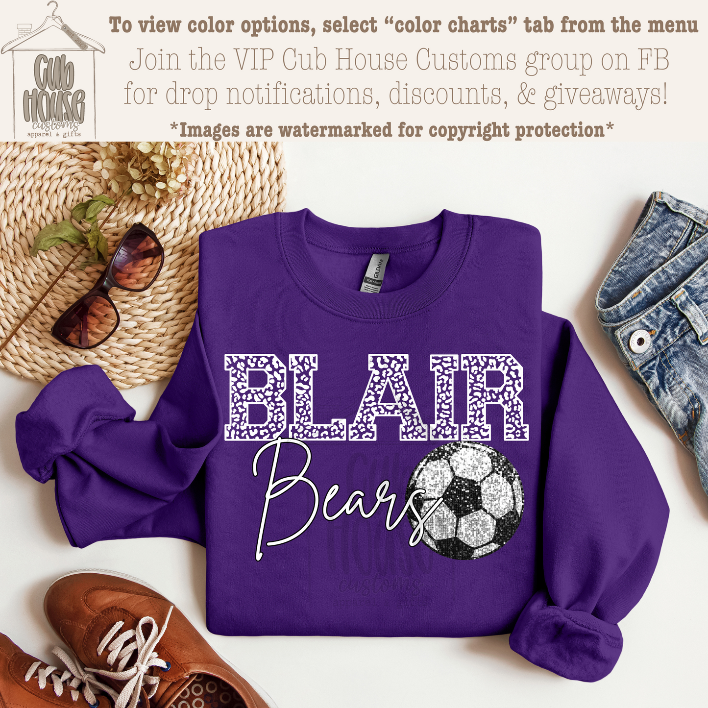 BLAIR • WHITE CHEETAH SEQUIN SOCCER