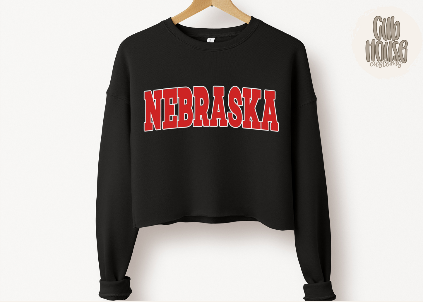 NEBRASKA • RED WITH WHITE OUTLINE
