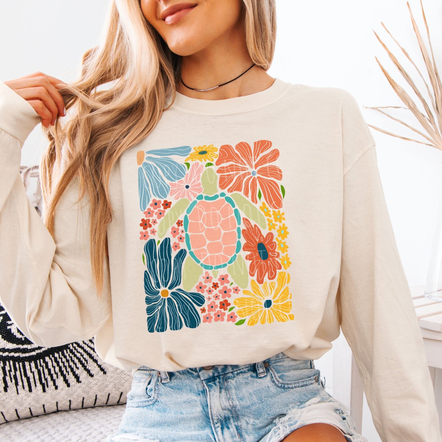 Summer • Floral Turtle