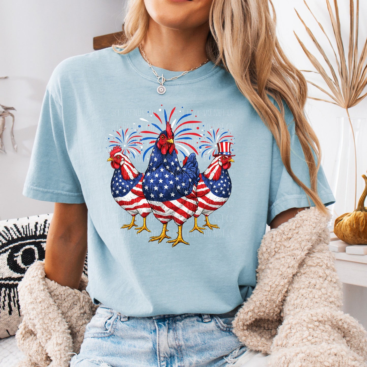 American Collection • Patriotic Chickens