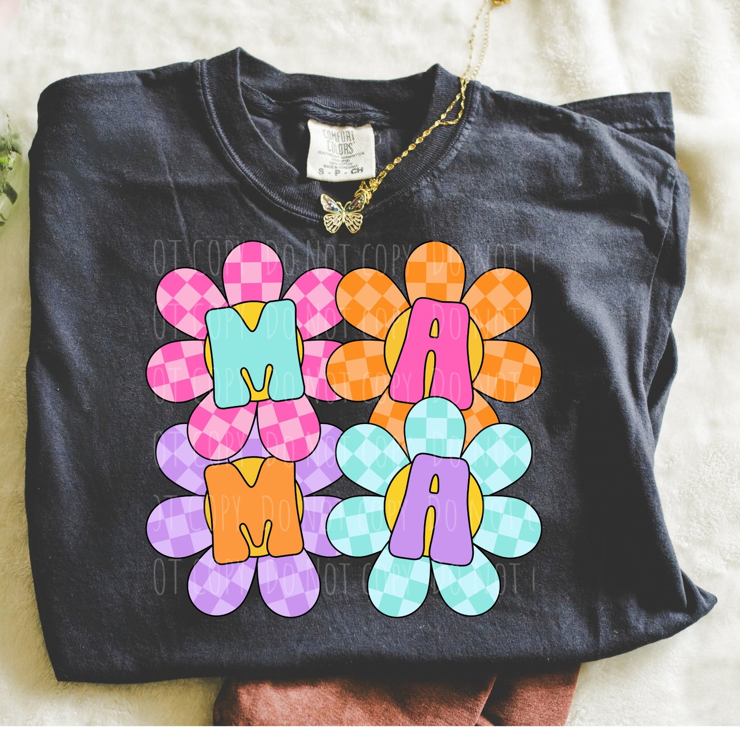 Mama • Checkered Floral