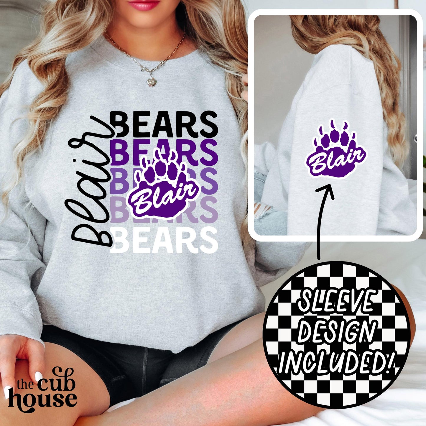 Blair • Stacked Bears Logo