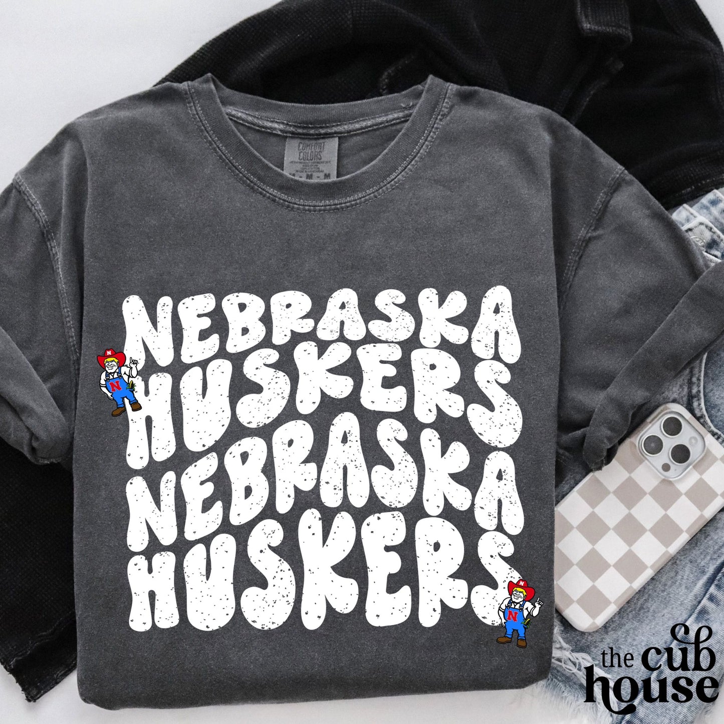 Nebraska • Distressed Retro Vibes