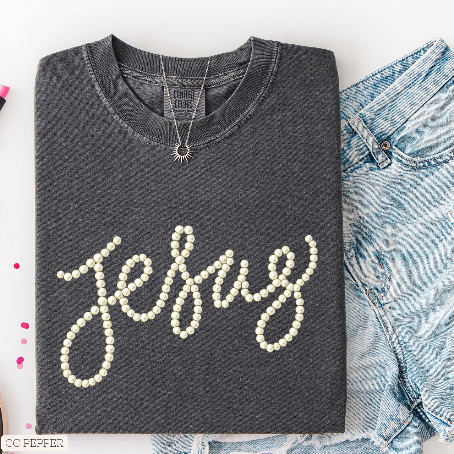 Faith • Jesus Faux Pearls