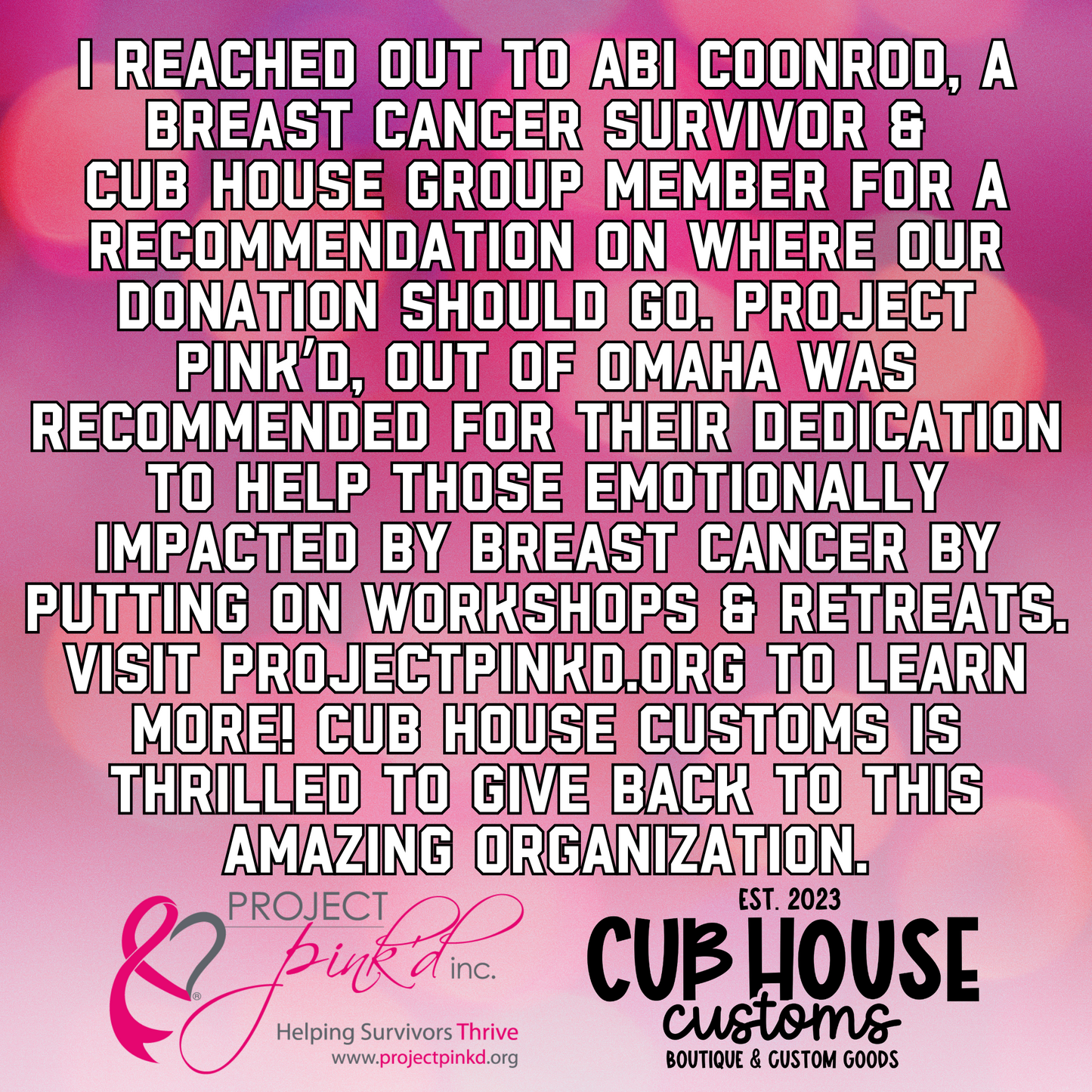 BREAST CANCER AWARENESS • PINK OUT