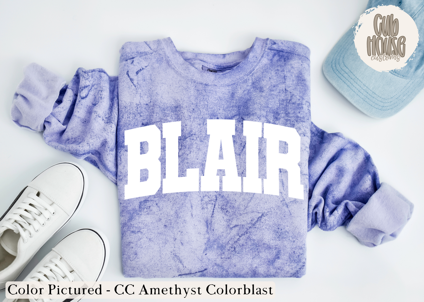 BLAIR • WHITE BLAIR AMETHYST COLORBLAST
