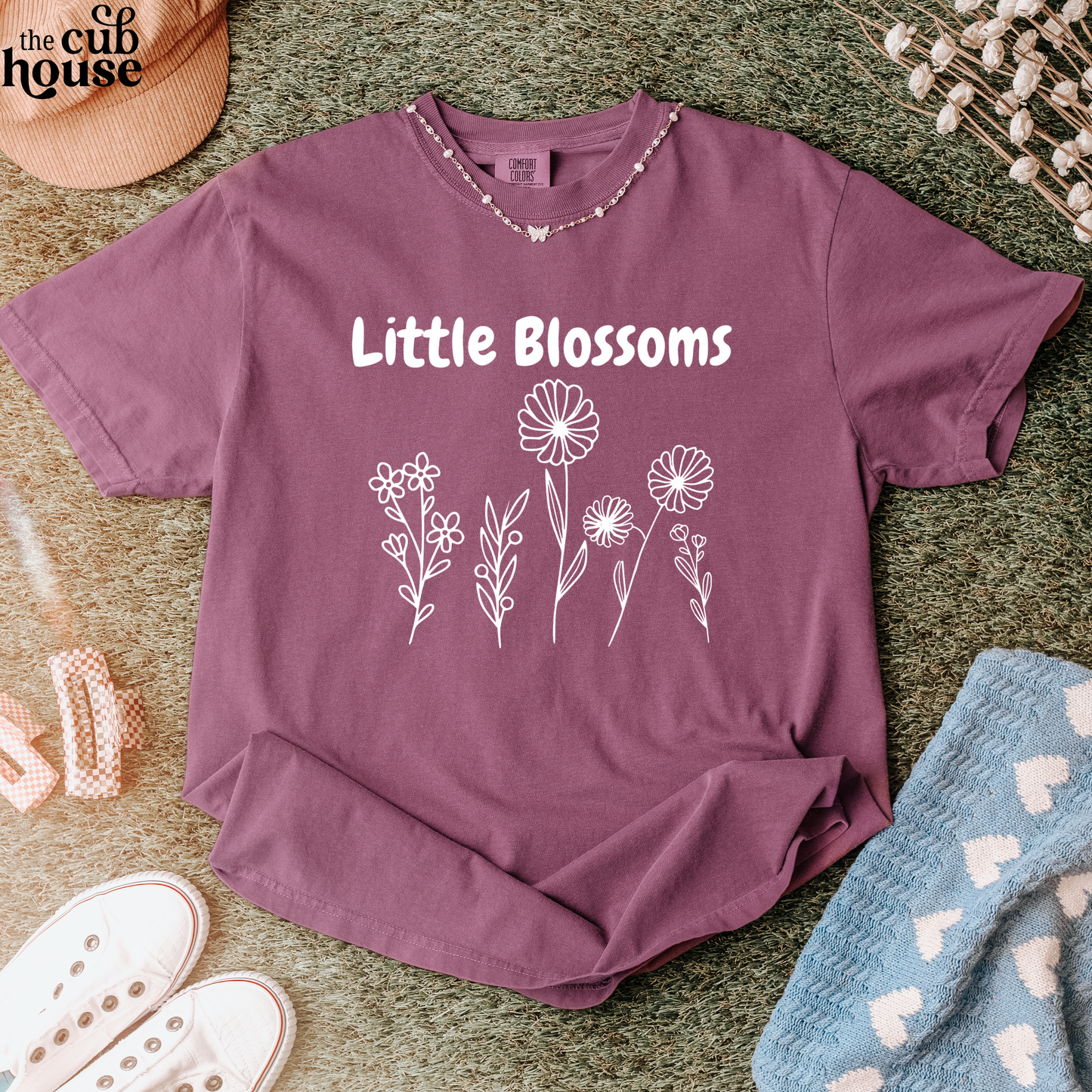 Little Blossoms • Full Front White Logo