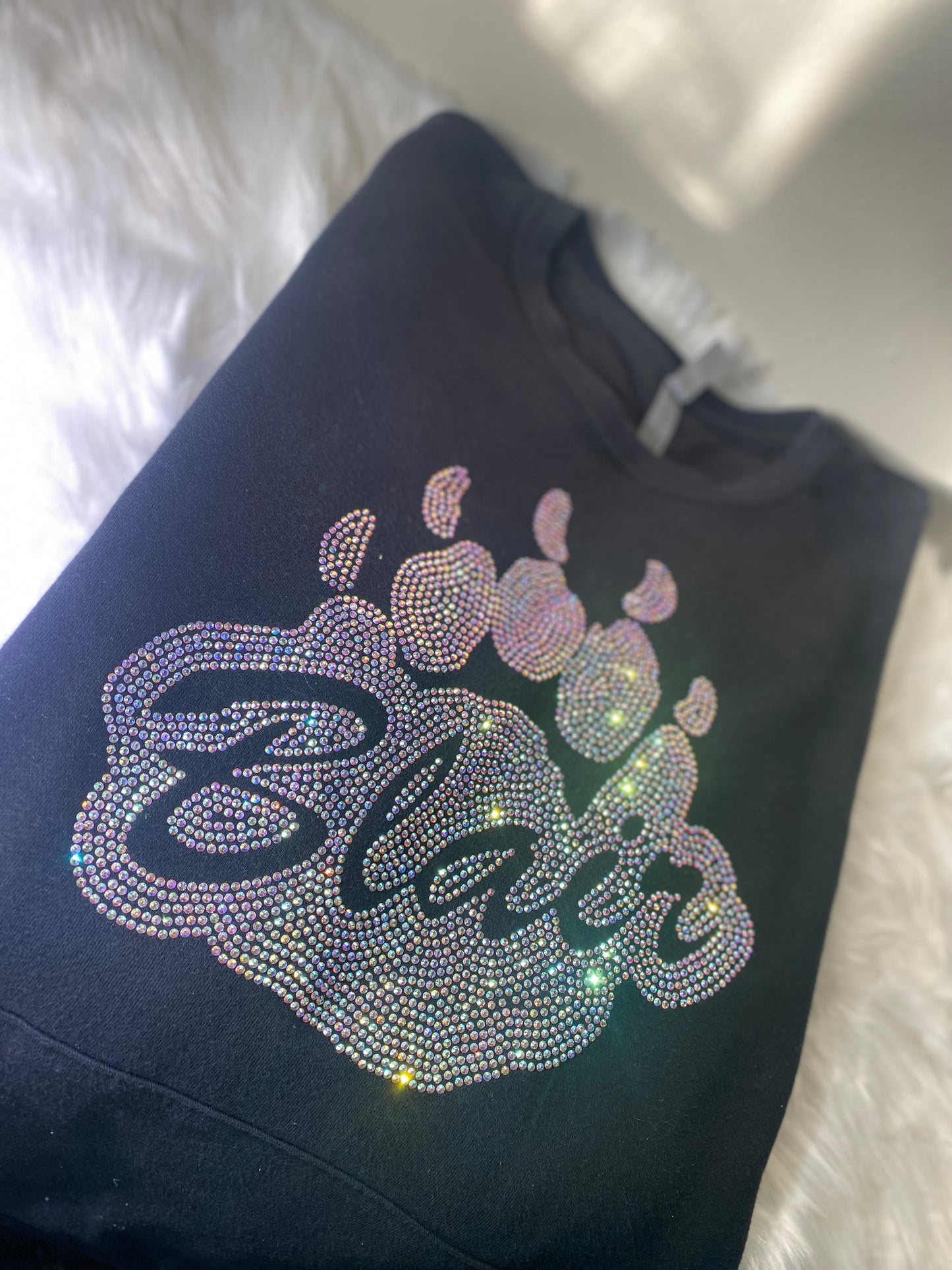 BLAIR • LOGO RHINESTONE CREW