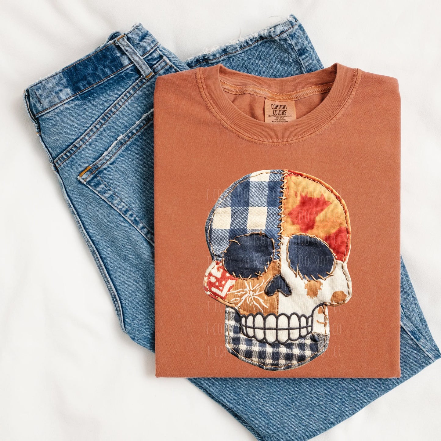 Halloween & Fall • Patchwork Skull