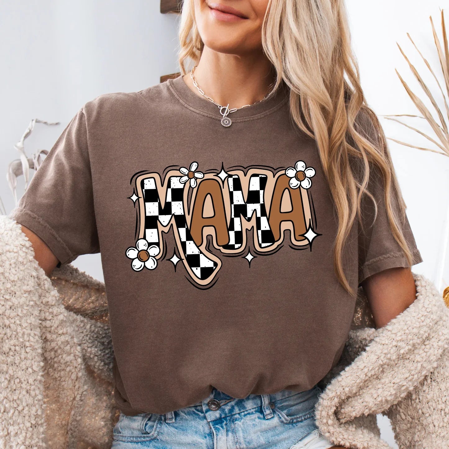 Mama • Checkered Floral