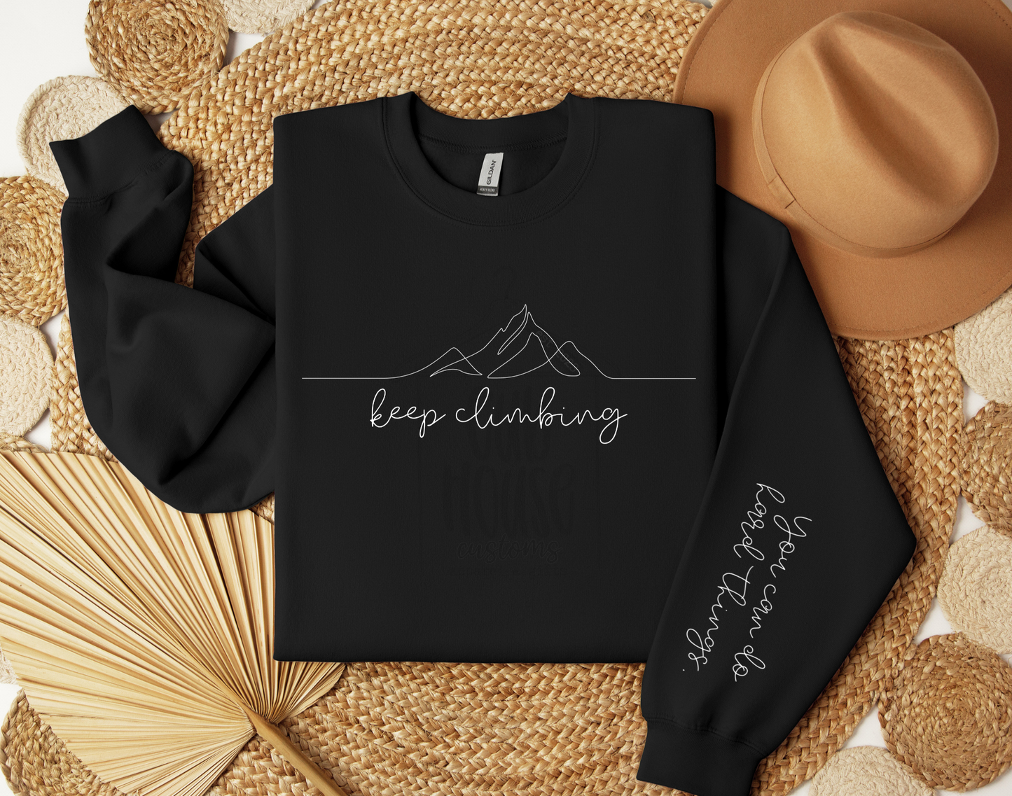 FAITH & INSPIRATION • KEEP CLIMBING YOU CAN DO HARD THINGS (WHITE TEXT)