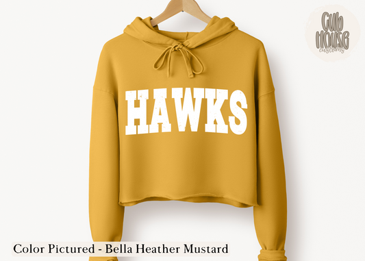 IOWA HAWKS - DISTRESSED WHITE