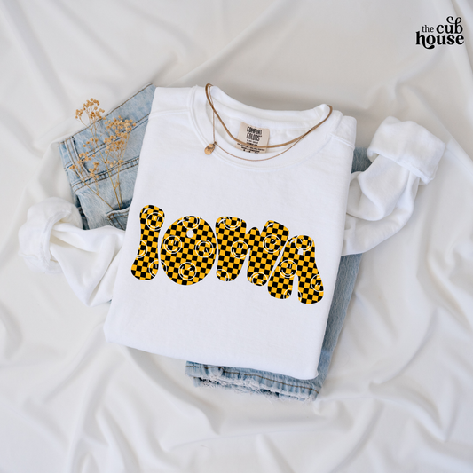 Iowa • Checkered Smiley (0256)