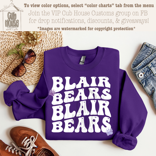 BLAIR BEARS - RETRO WHITE