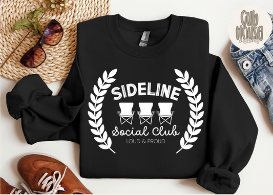 SOCCER • SIDELINE SOCIAL CLUB (WHITE TEXT)