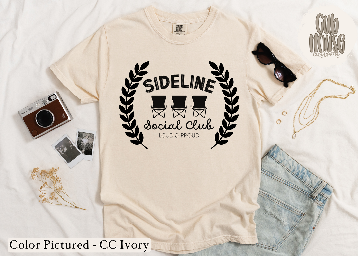 SOCCER • SIDELINE SOCIAL CLUB (BLACK TEXT)