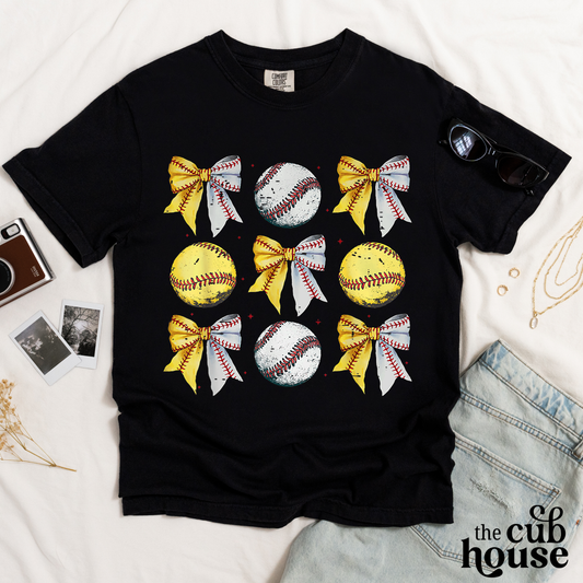 Baseball & Softball • Bow Collage