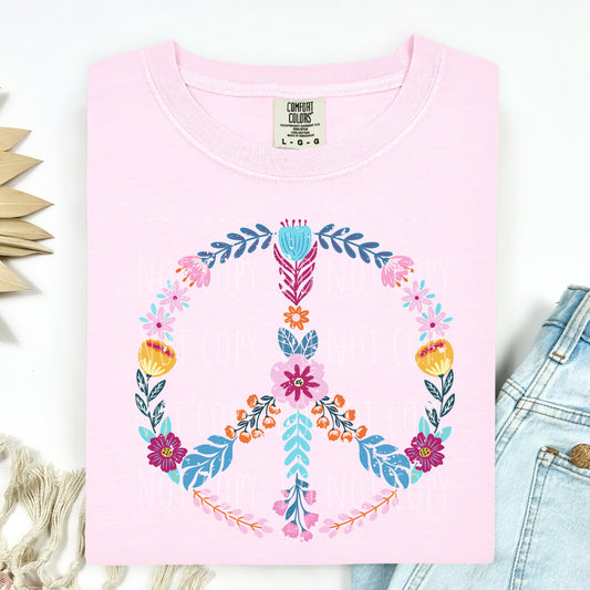 Floral • Peace Sign