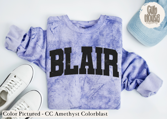 BLAIR BEARS - BLACK DISTRESSED BLAIR AMETHYST COLORBLAST