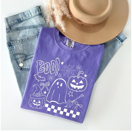Halloween & Fall • White Halloween Illustrations