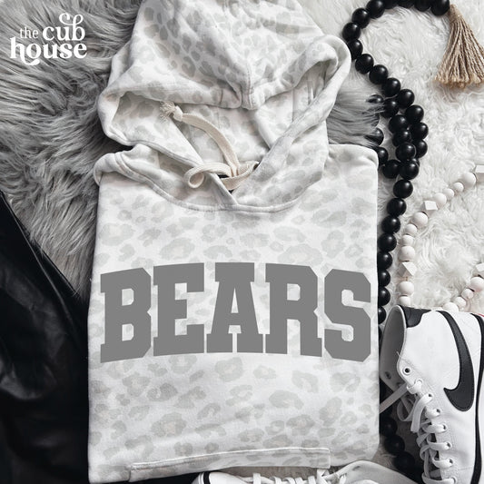 Blair • Gray Bears White Leopard Hoody (0029)
