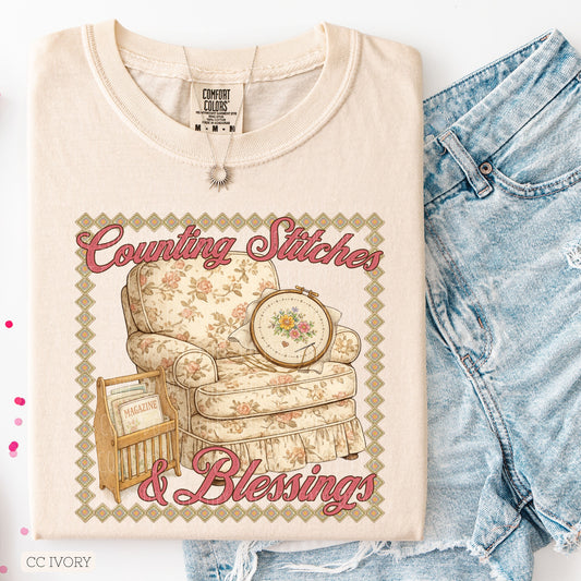 Graphics • Counting Stitches & Blessings