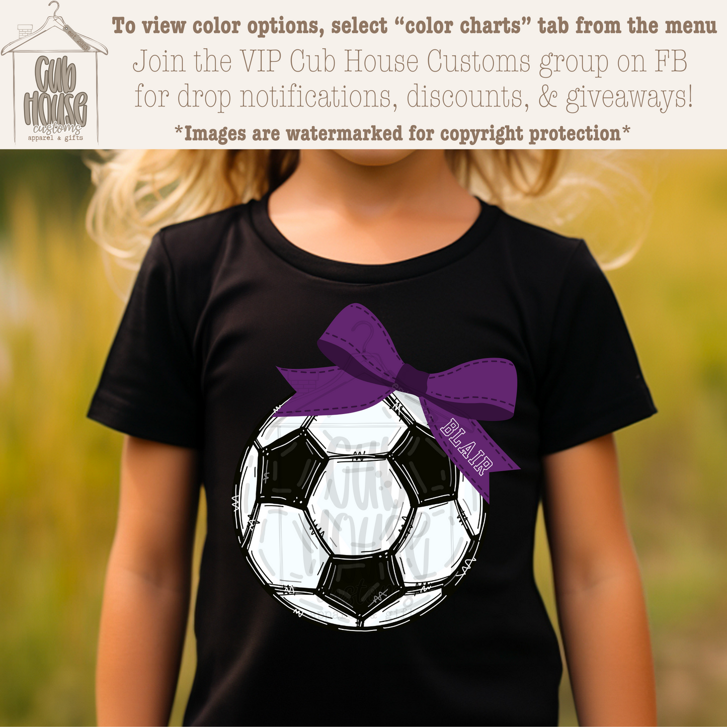 BLAIR - SOCCER W/ BOW