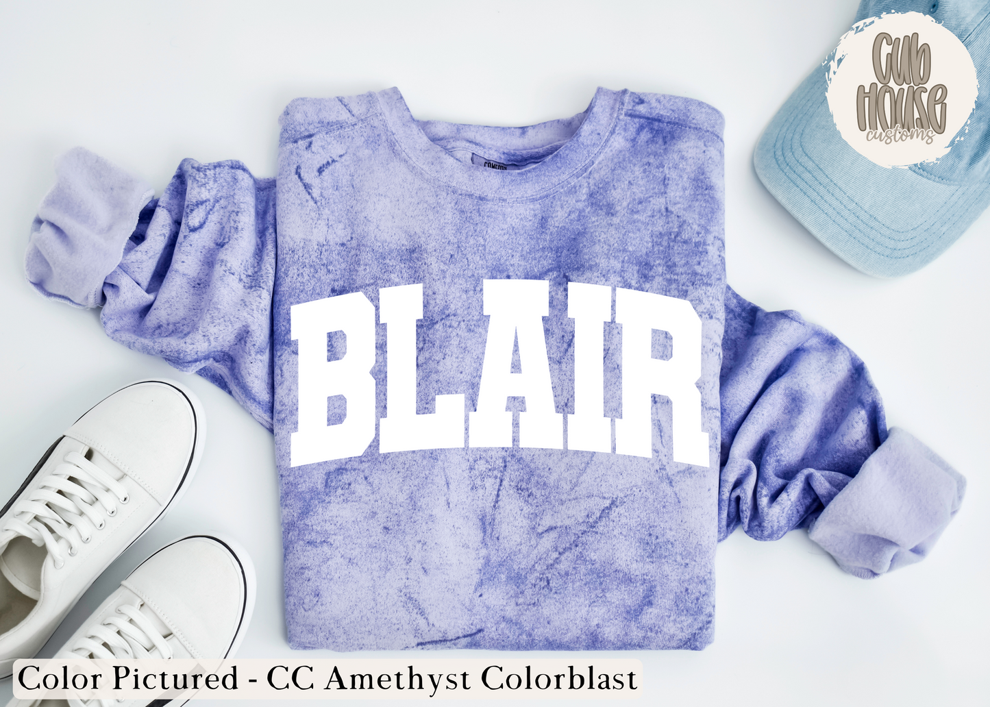 BLAIR BEARS - WHITE BLAIR AMETHYST COLORBLAST