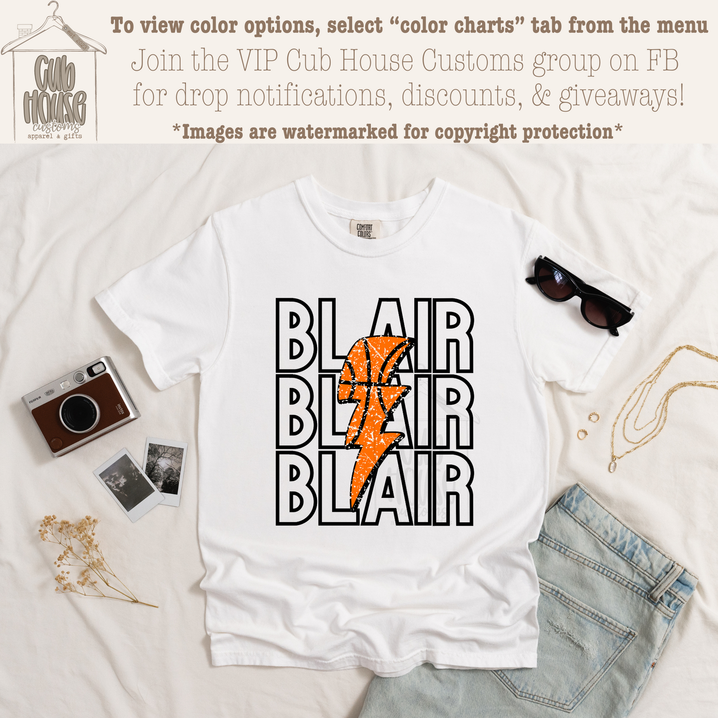 BLAIR - LIGHTNING BASKETBALL (BLACK)