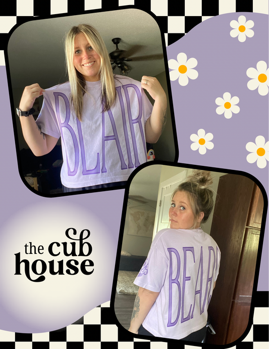 Blair • Double Sided Oversized Print Boxy Tee