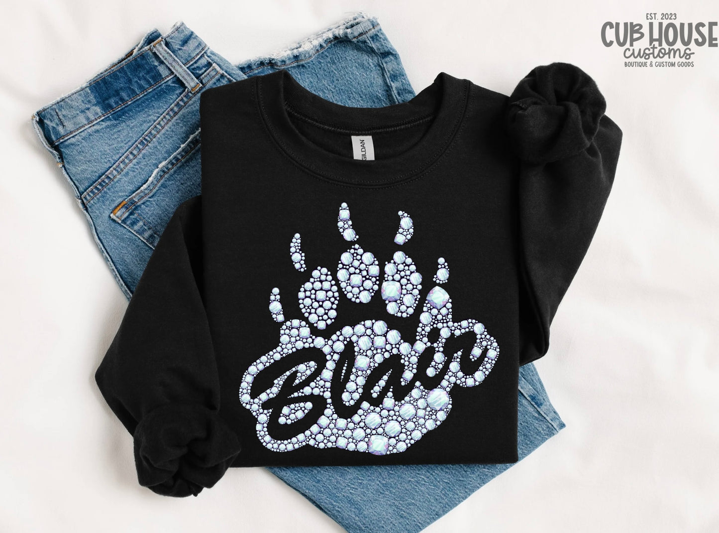 BLAIR FAUX RHINESTONE LOGO