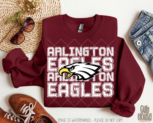 ARLINGTON EAGLES - LOGO DISTRESSED