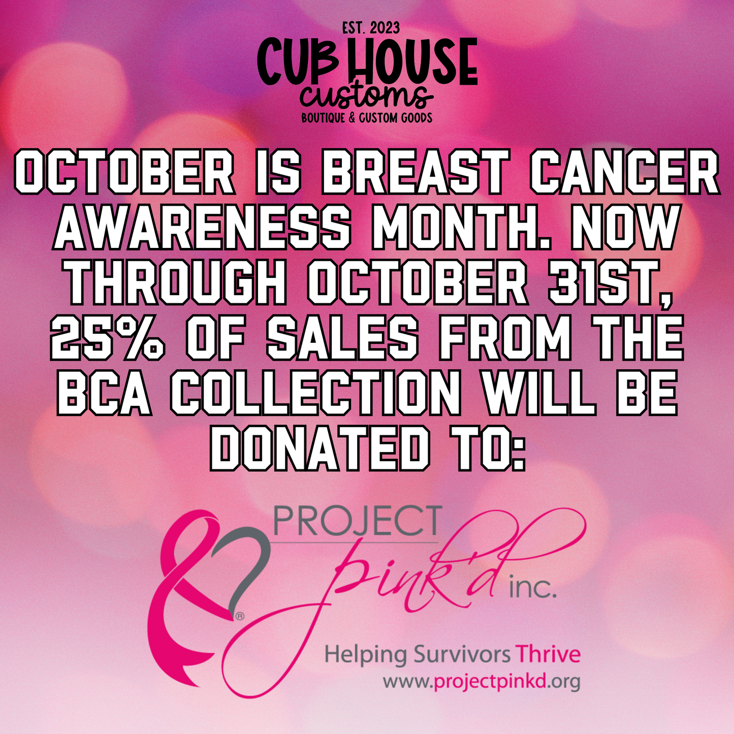 BCA - IN OCTOBER WE WEAR PINK