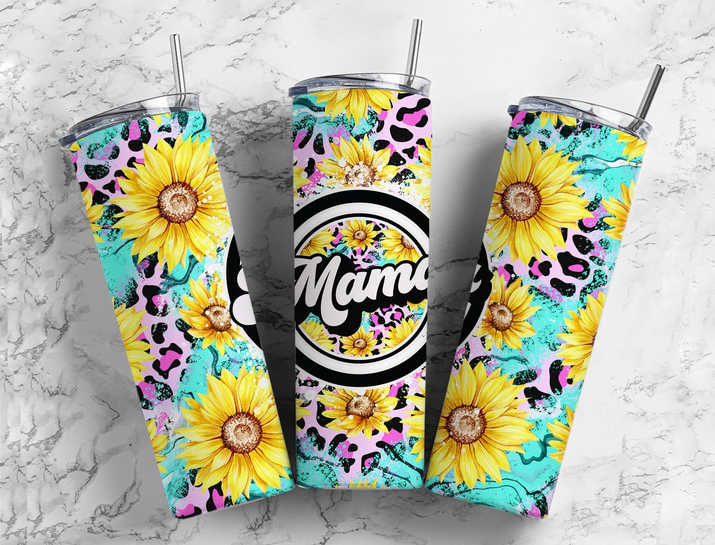 TUMBLER - MAMA SUNFLOWER