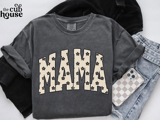 Mama • Cream & Black Floral (0174)