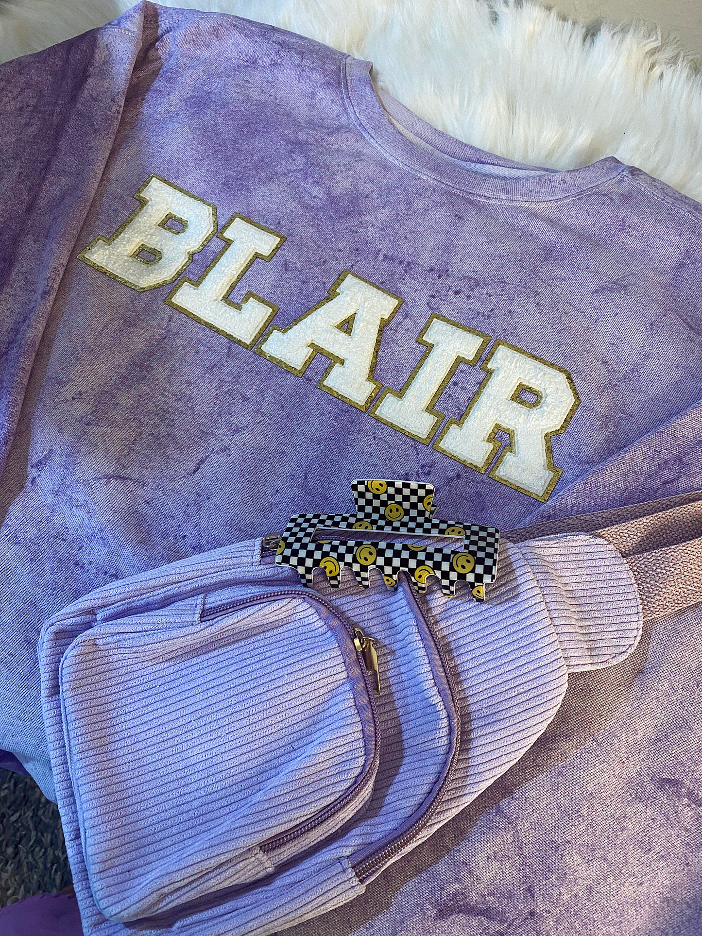 BLAIR COMFORT COLORS COLORBLAST PATCH CREW