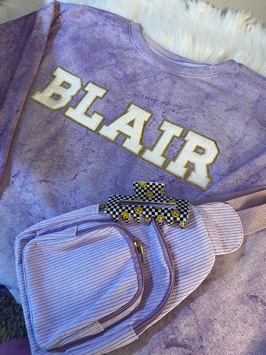 BLAIR COMFORT COLORS COLORBLAST PATCH CREW