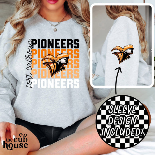 Fort Calhoun • Stacked Pioneers w/ Logo