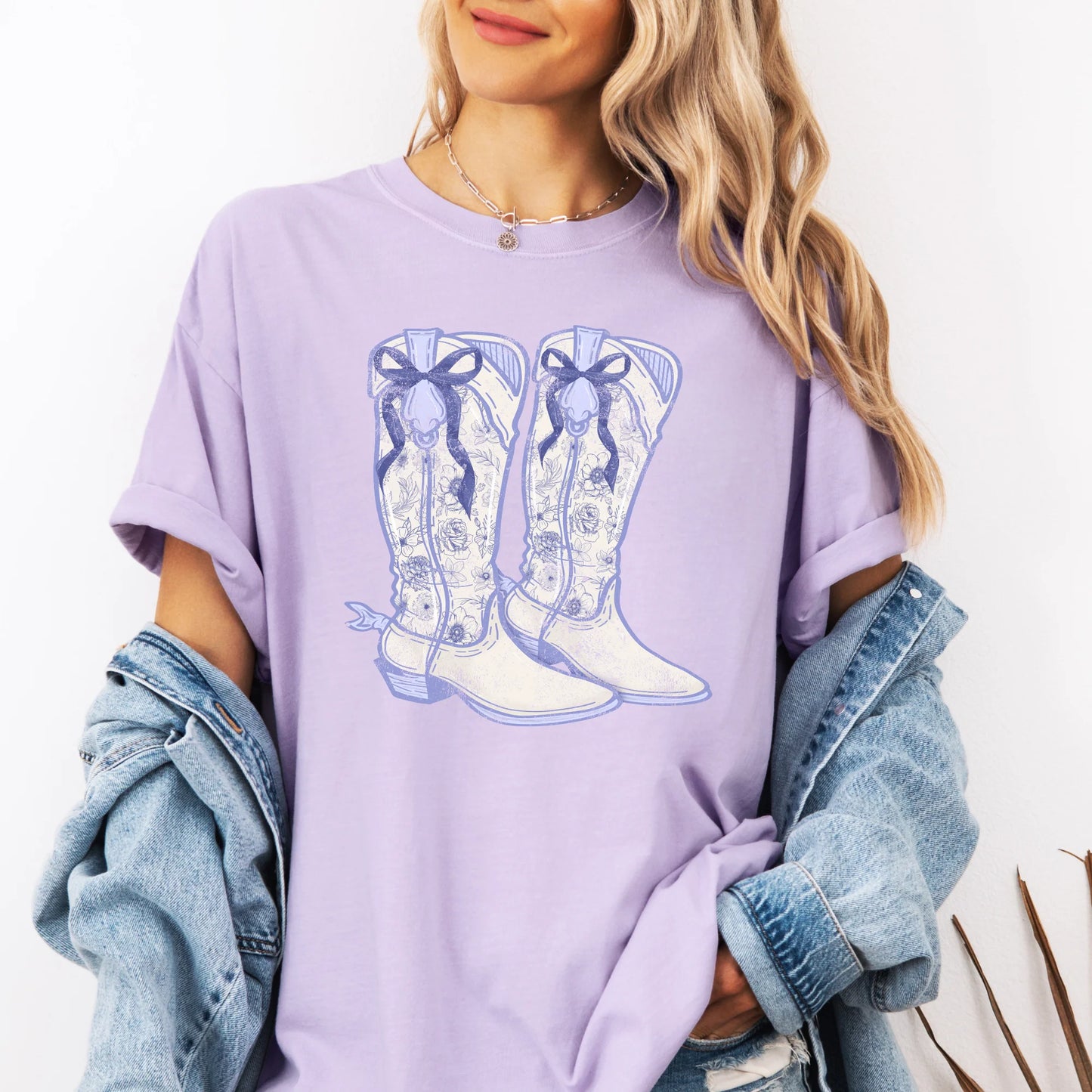 WESTERN • PURPLE BOOTS
