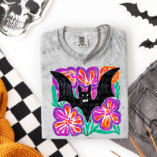 Halloween & Fall • Floral Bat