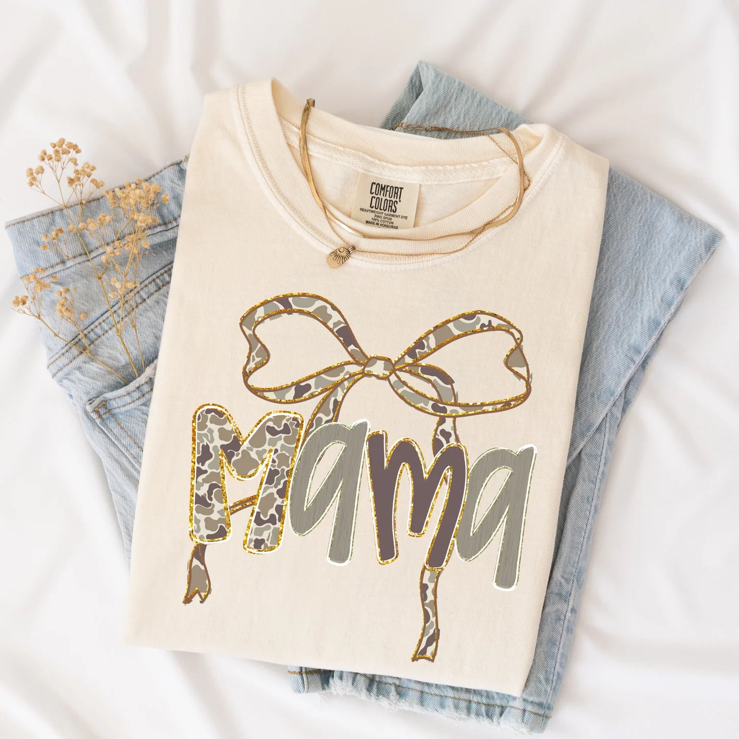 Mama • Camo Bow
