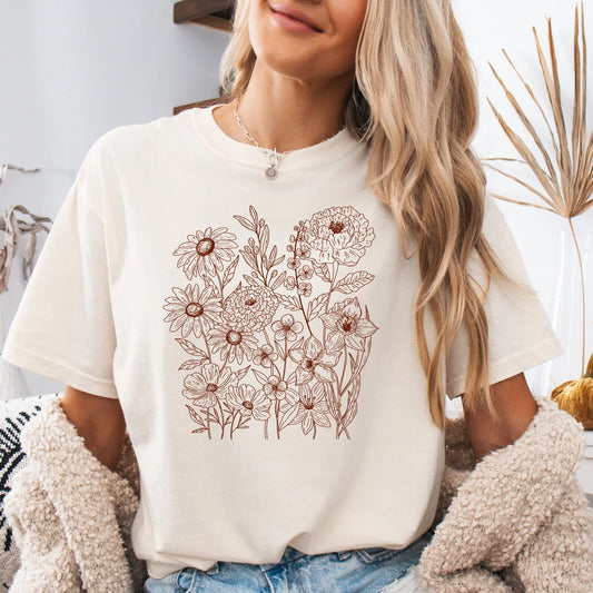 Floral • Brown Wildflowers