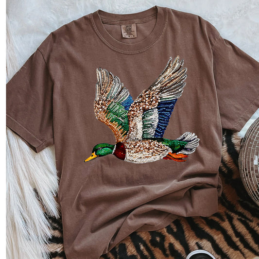 NATURE & OUTDOORS • FAUX RHINESTONE DUCK
