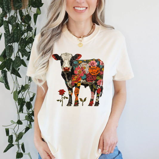 WESTERN & FARM • FLORAL COW