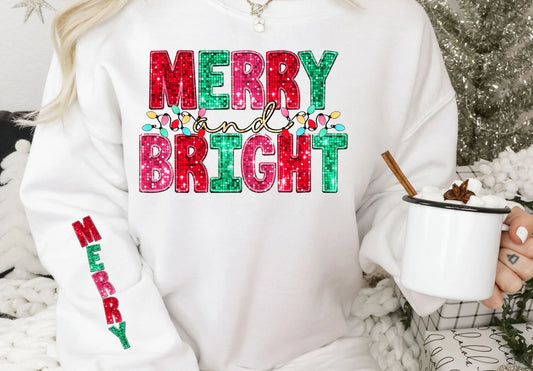 CHRISTMAS - MERRY & BRIGHT (SLEEVE INCLUDED)