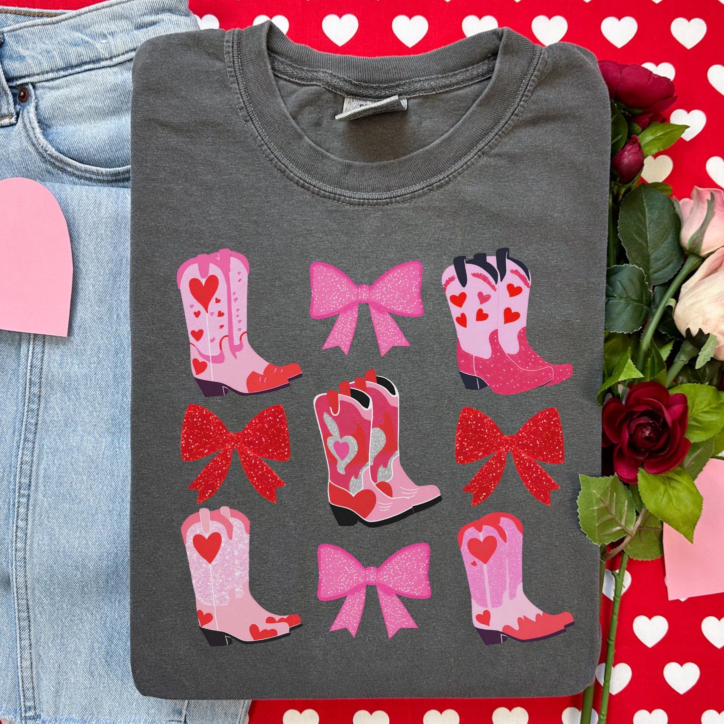 VALENTINE'S DAY • BOOT & BOW COLLAGE