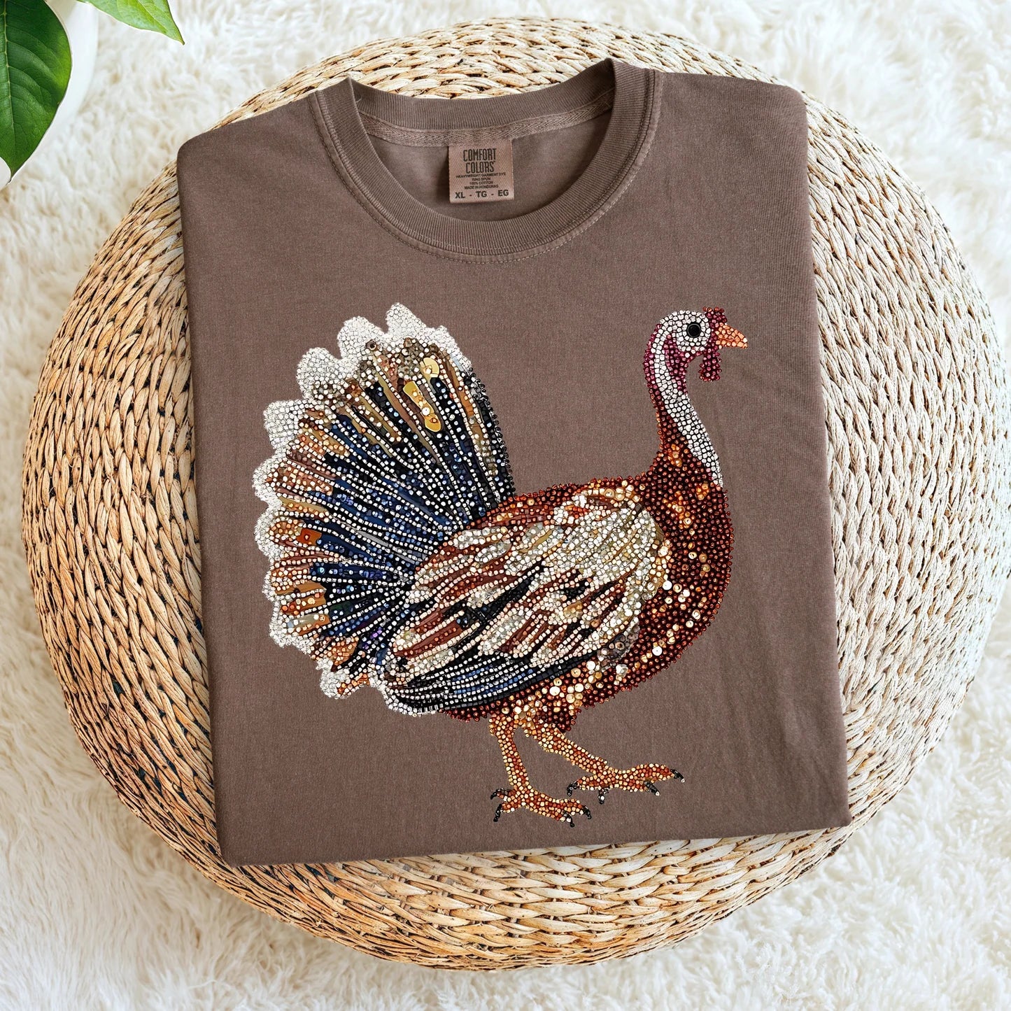 Thanksgiving • Faux Sparkle Turkey