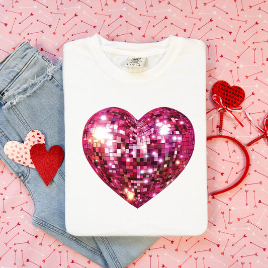 VALENTINE'S DAY • FAUX SEQUIN HEART