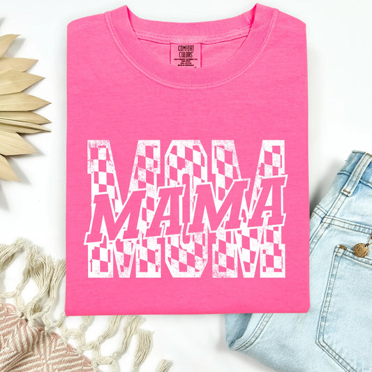 Mama • White Checkered