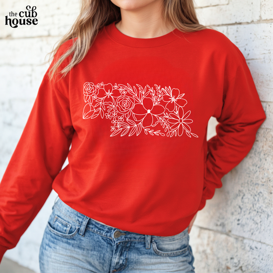 Nebraska • White Floral (0044)